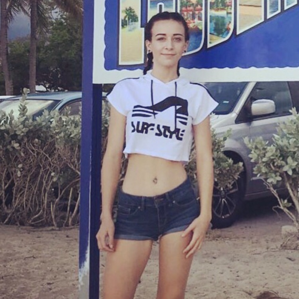 Surf style crop top